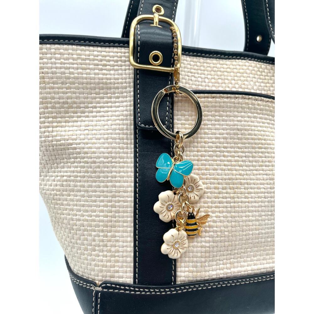 COACH Bag Charm, Cascading Butterfly, Bee, Flowers - Picture 6 of 8